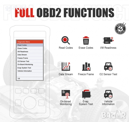 Автомобилна диагностика LAUNCH CR7001s, снимка 5 - Аксесоари и консумативи - 36079559