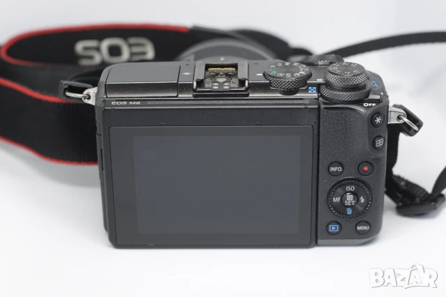 Фотоапарат Canon EOS M6 + Обектив EF-M 15- 45 мм , снимка 2 - Фотоапарати - 50663875