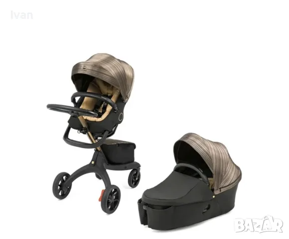 Луксозна детска количка Stokke Xplory (2в1) – Като нова, пълно оборудване, с гаранция! Цена: 798 € , снимка 3 - Детски колички - 56052784
