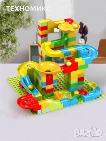 Комплект строителни блокчета за деца, Съвместим с LEGO, Интерактивен лабиринт, 3+ години, 168 части, снимка 8 - Конструктори - 51788712