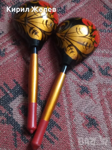 Руски рисувани лъжици дървени 53676, снимка 5 - Антикварни и старинни предмети - 53392476