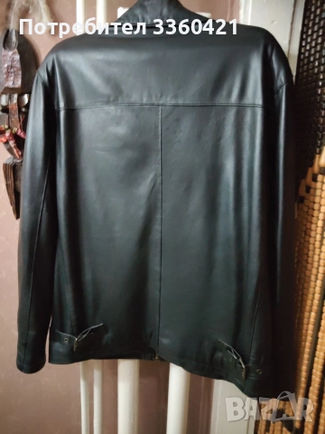 Мъжко кожено яке. , снимка 3 - Якета - 52708967
