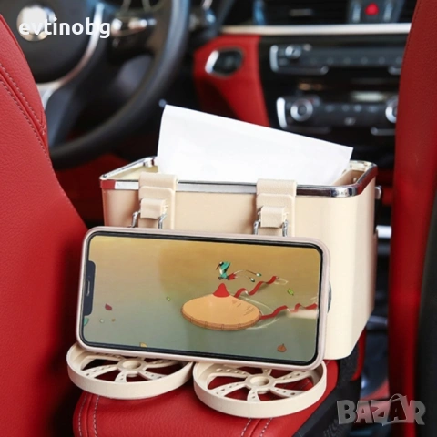 Поставка за принадлежности, органайзер за вещи в автомобил. Варианти цвят: черен, снимка 3 - Аксесоари и консумативи - 53822296