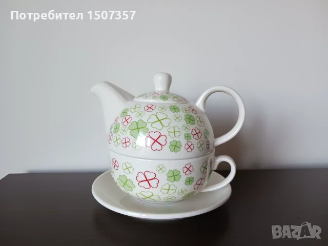 Чайник и чаша - 2 в 1, снимка 5 - Чаши - 56142109