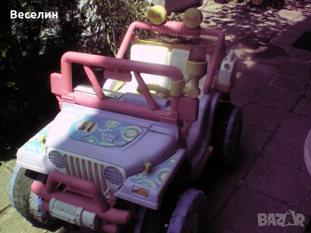 Американски детски акумулаторен джип за момиченца ''Барби'', снимка 1