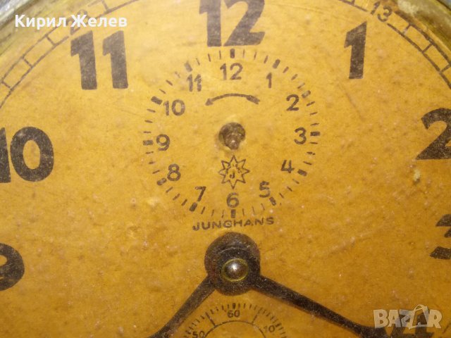 JUNGHANS Стар КОЛЕКЦИОНЕРСКИ МЕХАНИЧЕН НЕМСКИ БУДИЛНИК от ЦАРСКО ВРЕМЕ ЮНГХАНС 43682, снимка 2 - Антикварни и старинни предмети - 44463799
