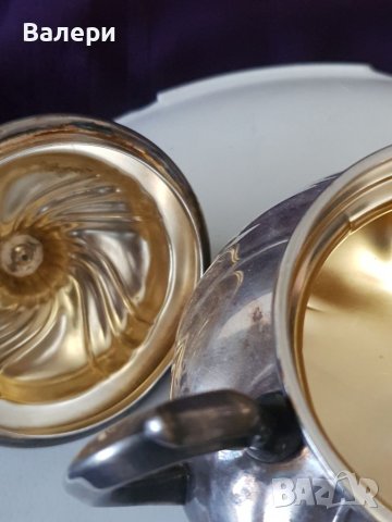 Сервиз за Захар и Мляко Антика Сребро, снимка 8 - Антикварни и старинни предмети - 40747741