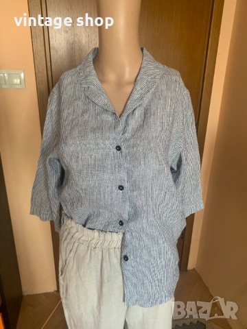 Ленена риза райе, снимка 10 - Ризи - 53735089