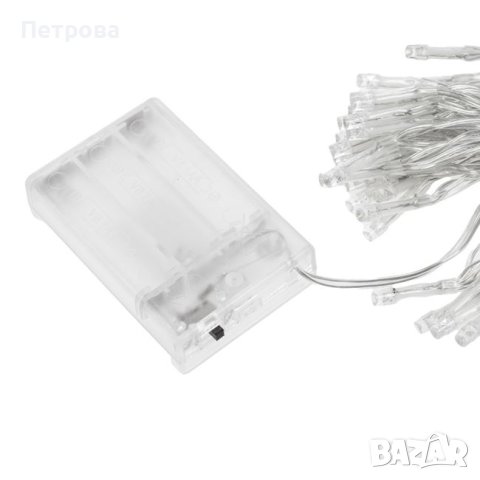 Зелени LED лампички на батерии-2,20 метра/лампички за коледна елха/лампички за декорация/лампички за, снимка 3 - Декорация за дома - 42708126