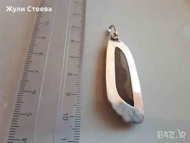 Сребърни бижута, снимка 3 - Колиета, медальони, синджири - 56116364