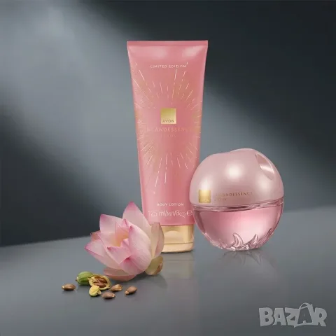 Нов Козметичен Комплект Avon Incandessence Lotus (Парфюм + Лосион) - Фабрично опакован, снимка 4 - Комплекти и лотове - 56070190