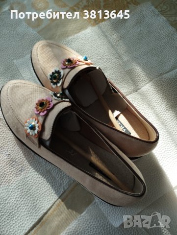 Мокасини в бежов цвят , снимка 2 - Дамски ежедневни обувки - 41848722
