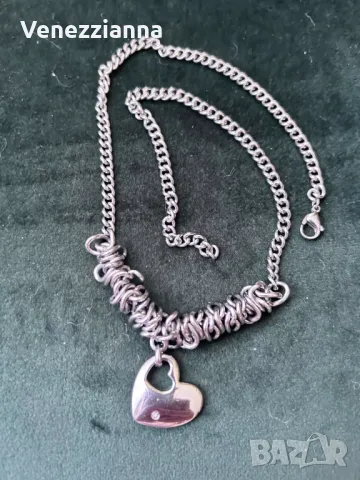Morellato Морелато Колие Сърце с кристал-44 см. дължина, снимка 2 - Колиета, медальони, синджири - 49988439