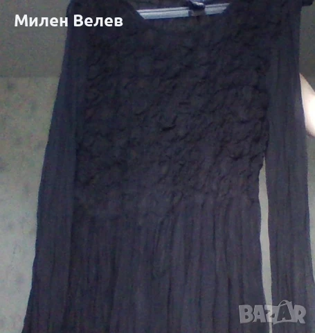 Черна рокля , снимка 9 - Рокли - 50497075