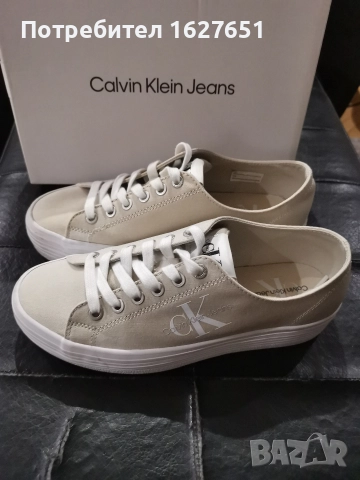 Оригинални дамски кецове Calvin Klein 38, снимка 2 - Маратонки - 52647552