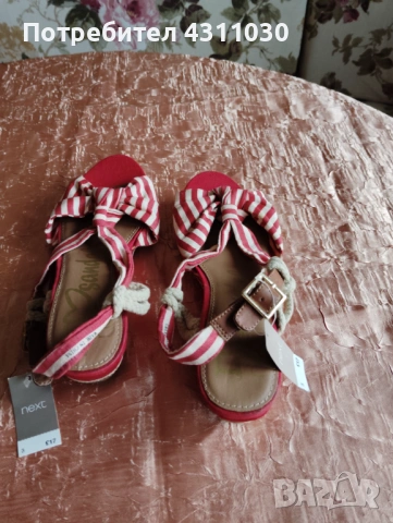 Нови сандали от плат Next , снимка 5 - Сандали - 53408890