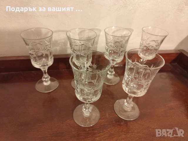 Кристални чаши луксозна серия с богата ръчна гравюра, снимка 2 - Чаши - 53487838