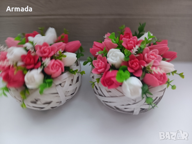Ароматни Букети от глицеринов сапун , снимка 2 - Изкуствени цветя - 44750138
