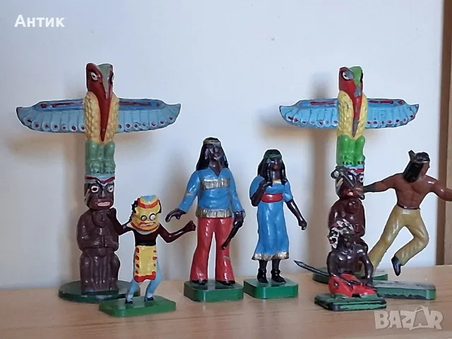ЛОТ Стари Играчки Фигурки Индианци Моряци Войници Животни от Соца , снимка 4 - Колекции - 55977344
