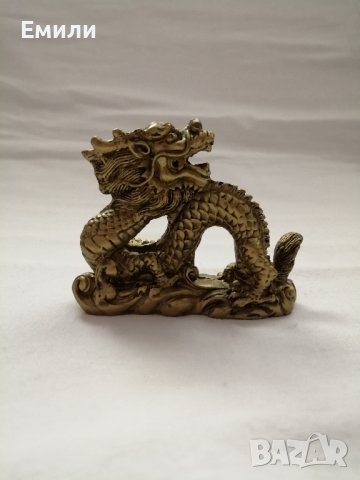 Сувенир малка статуетка китайски дракон в бронзов цвят , снимка 10 - Статуетки - 44466388