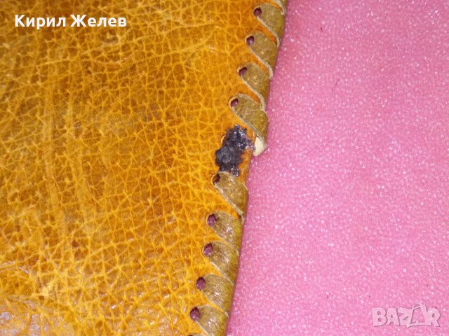 СТАР СТИЛНО ОРНАМЕНТИРАН КОЖЕН КАЛЪФ За ОЧИЛА ЕСТЕСТВЕНА КОЖА РЪЧНА АРТ ИЗРАБОТКА 42900, снимка 15 - Други ценни предмети - 44307417