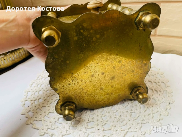 Красива голяма месингова мелничка от Англия, снимка 7 - Антикварни и старинни предмети - 53398694