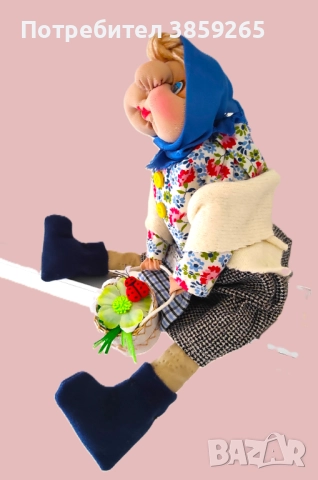 Кукла Баба Марта. Ръчна изработка., снимка 15 - Кукли - 52421044