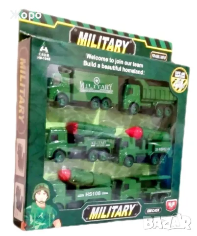 ДЕТСКИ КОМПЛЕКТ 6- ВОЕННИ КОЛИЧКИ 104-Е