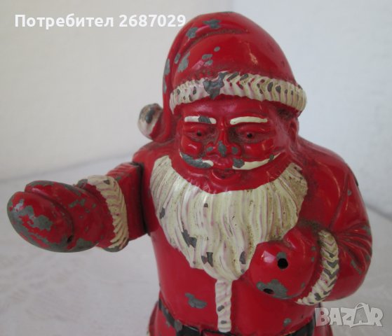 дядо Мраз запалка, дядо Коледа, фигура статуетка антика, снимка 8 - Статуетки - 38976582