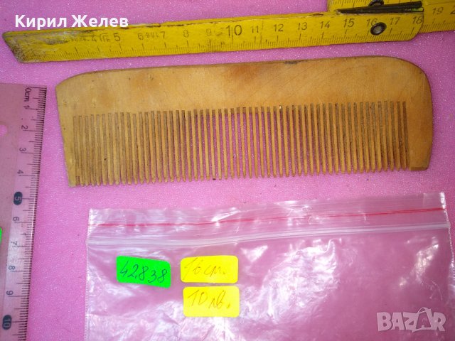 СТАР ВИНТИДЖ ДЪРВЕН ГОЛЯМ ГРЕБЕН 42838, снимка 3 - Други ценни предмети - 44184765