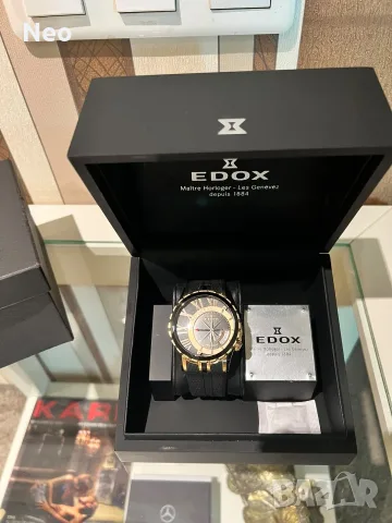 Edox Grand Ocean Decentrique Date Automatic, снимка 4 - Мъжки - 56275309