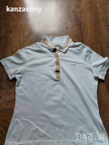 lacoste Polo - страхотна дамска тениска КАТО НОВА Л/ХЛ, снимка 8 - Тениски - 50716865