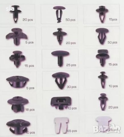 ЩИПКИ 408 БРОЯ ЗА НИСАН АВТО КЛИПСОВЕ ЗАКОПЧАЛКИ КОПКА - ЩИПКА ЗА КОРИ ЛАЙСНИ ПАНЕЛИ ТАБЛО, снимка 2 - Аксесоари и консумативи - 39691899