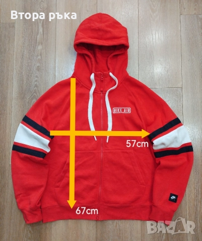 Nike air fleece горнище мъжка оригинален , снимка 6 - Спортни дрехи, екипи - 52630843