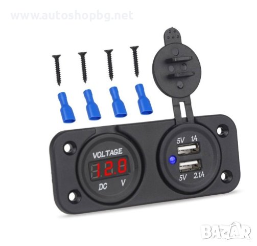 Волтметър с 2 USB порта, снимка 2 - Аксесоари и консумативи - 41558888