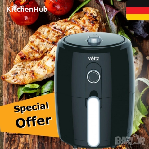Фритюрник с горещ въздух Air Fryer Voltz V51980L, 1000W, 2 литра,