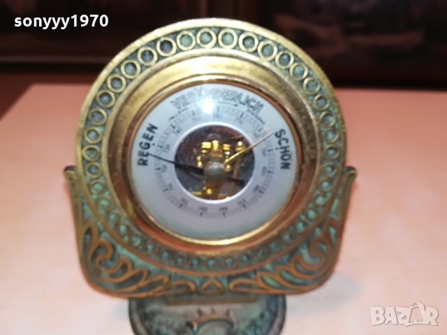 АНТИЧЕН БАРОМЕТЪР ОТ ГЕРМАНИЯ 1503221027, снимка 2 - Антикварни и старинни предмети - 36109424