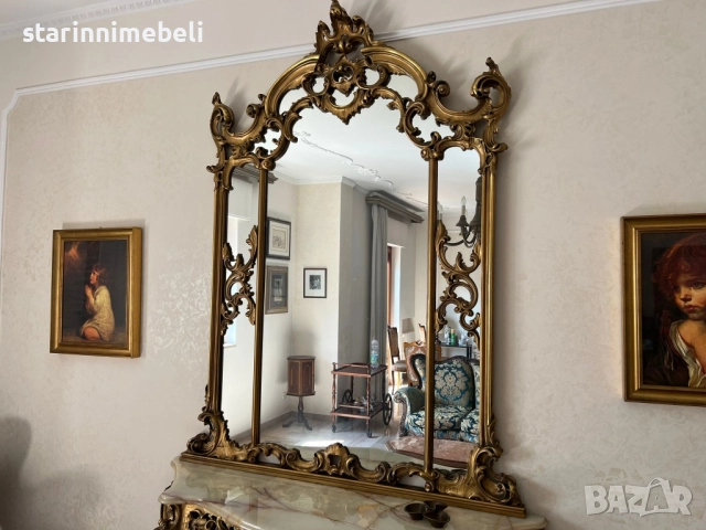 Голяма барокова конзола, снимка 3 - Декорация за дома - 52270236