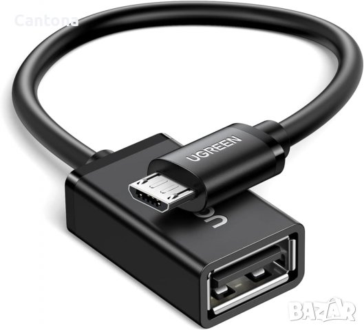 UGREEN Micro USB 2.0 OTG кабел Micro USB мъжко към USB женско, снимка 1 - USB кабели - 40105594