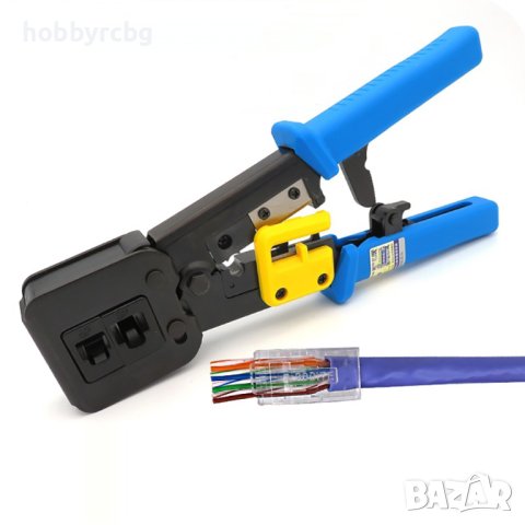 Клещи HT-376Z за кримпване RJ45 RJ11 RJ12 RJ22 Cat5 Cat6, снимка 2 - Клещи - 41595529