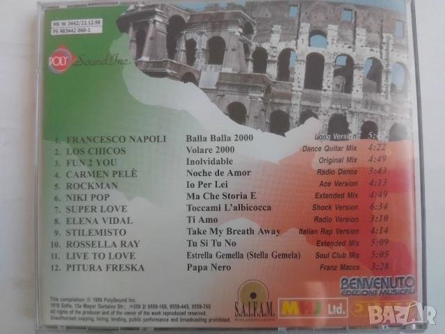 Viva Italia Maccheroni Peperone - PolySound оригинален диск италианска музика, снимка 2 - CD дискове - 52123553
