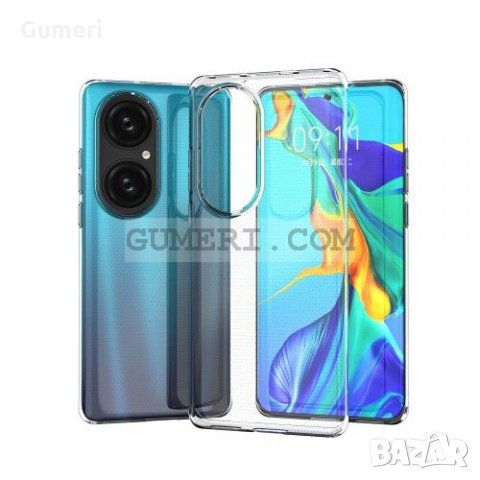 Huawei P50 Pro Силиконов Прозрачен Гръб, снимка 3 - Калъфи, кейсове - 35915205