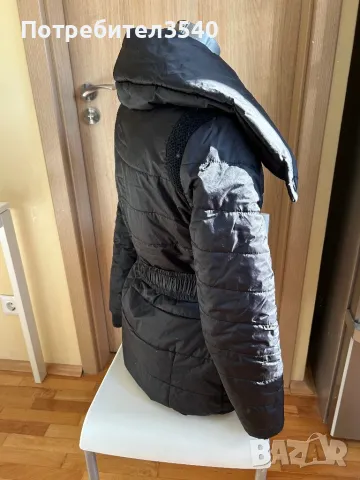 Топло черно зимно яке, снимка 10 - Якета - 47593220