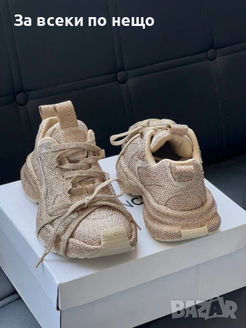 Balenciaga Дамски Бежови Маратонки от 36 до 40 номер👟Дамски Спортни Обувки Баленсиага Код E502, снимка 4 - Маратонки - 50703365
