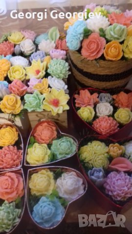 Цветя от глицерин.сапун, снимка 11 - Изкуствени цветя - 39357090