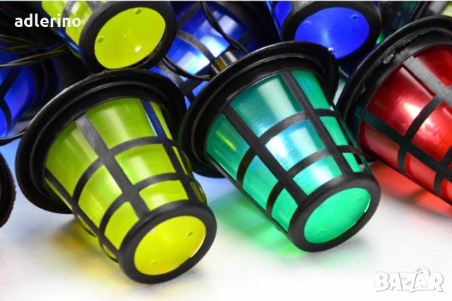 20 ЛЕД диода, парти лампички, парти осветление, домашна декорация - цветни Фенери, с трафо, снимка 2 - Лед осветление - 34401593