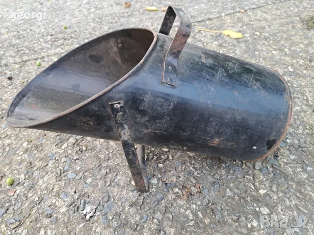 ретро метална кофа за въглища , снимка 5 - Въглища - 50396236