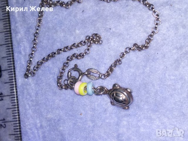 ФИНА СРЕБЪРНА ГРИВНА СРЕБРО 925 ПОДХОДЯЩА и За ГЛЕЗЕН с МЪНИСТА и ВИСУЛКА СРЕБЪРНА КОСТЕНУРКА 38448, снимка 5 - Гривни - 41388471