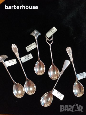 Детски сребърни лъжички различни модели, проба 925