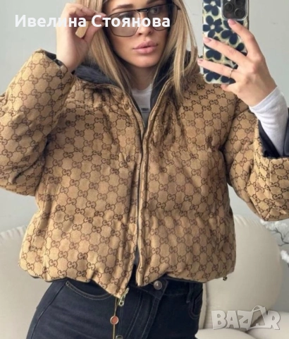 Двулицево яке Гучи, снимка 3 - Якета - 52676489